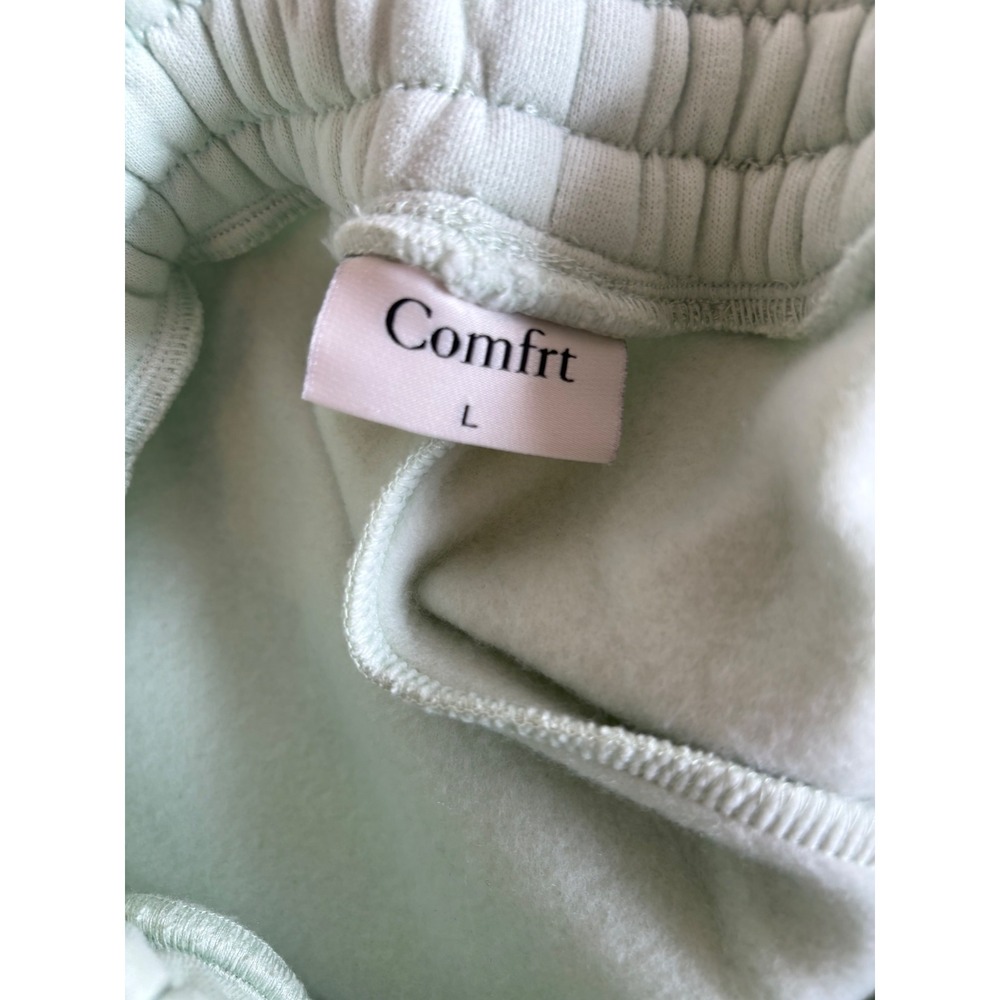 Comfrt Collection Pastel Edit Sweatpants Sage Green Fleece Joggers Large L - Picture 6 of 8